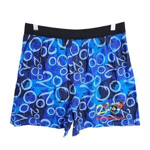 Mens Vintage Walt Disney World Blue Mickey Mouse Swim Trunks 100% Cotton Size M